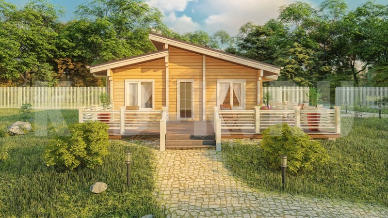 Проект дома «Канзас» из клееного бруса
