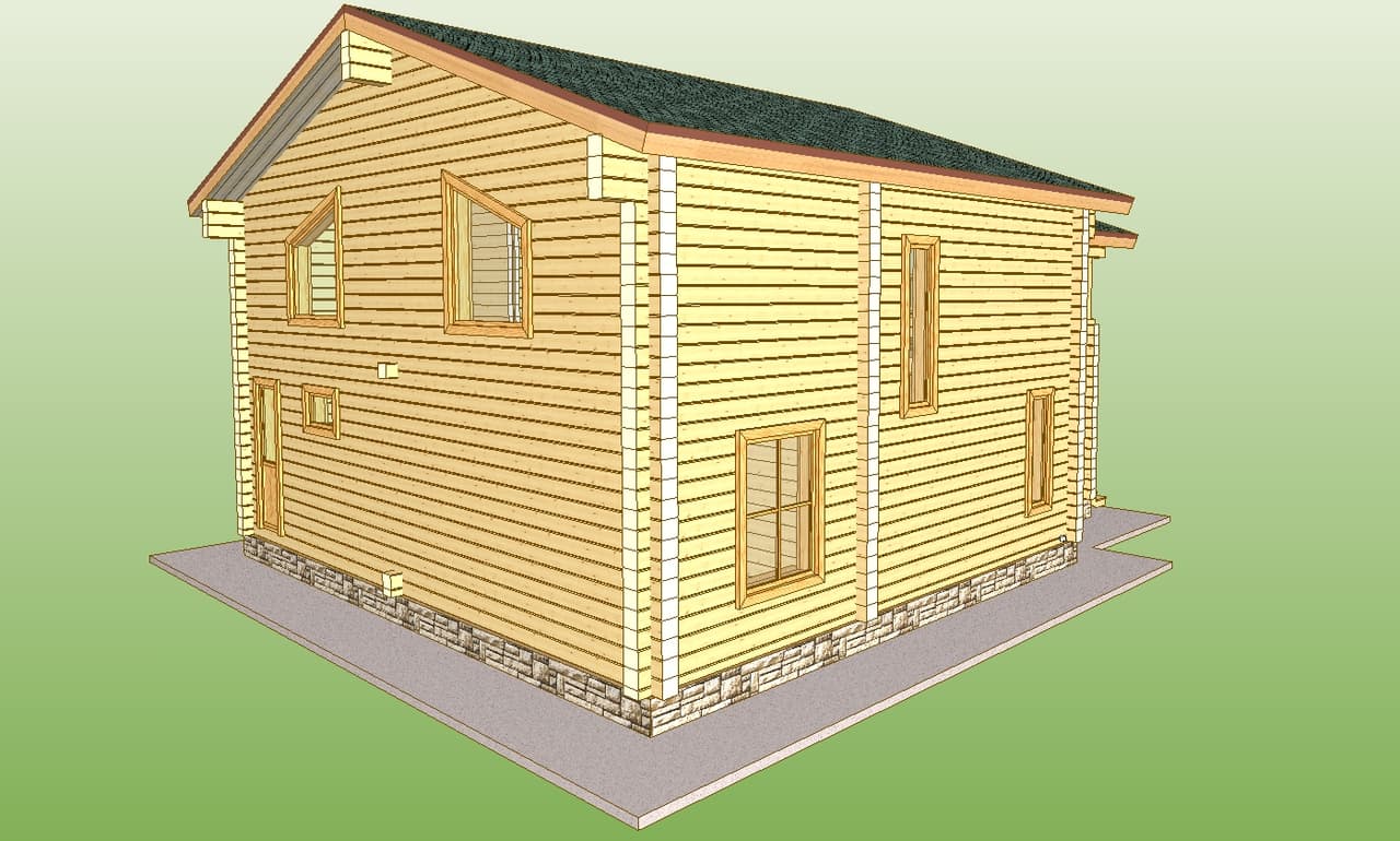 Проект «Дом 9x11», вид 3