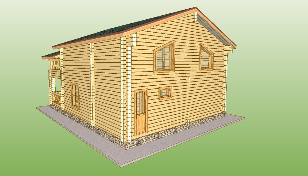Проект «Дом 9x11», вид 4