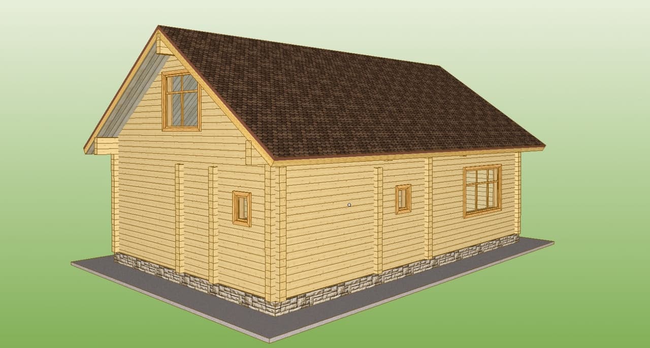 Проект «Дом 10x12», вид 3