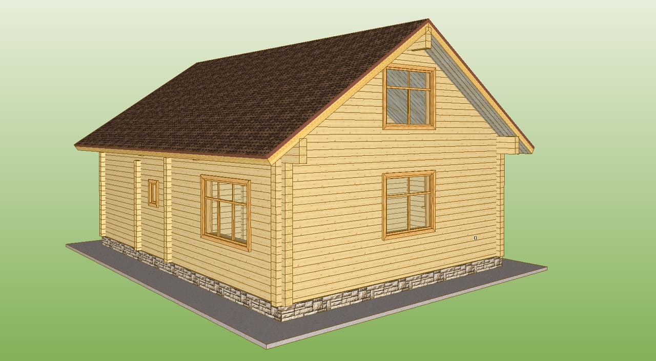 Проект «Дом 10x12», вид 4